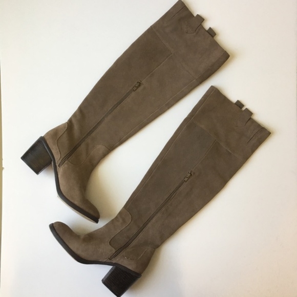 Seychelles from Anthropologie tan suede OTK Boots - Picture 1 of 8